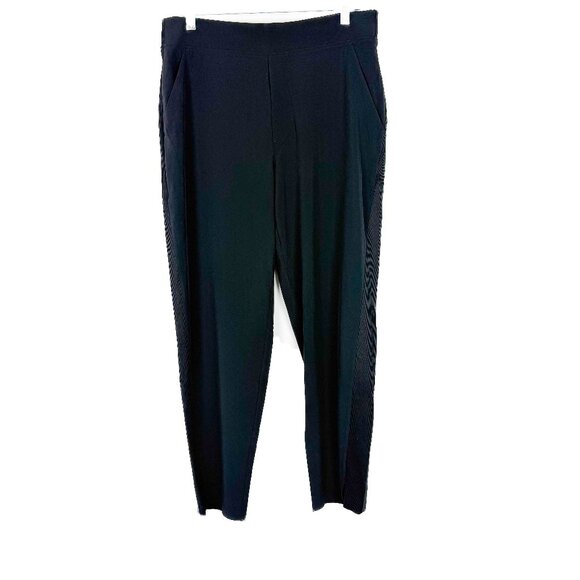 Athleta Brooklyn Mid Rise Ankle Pant Pull On Athleisure Black Size 12 EUC $99 - Picture 2 of 15